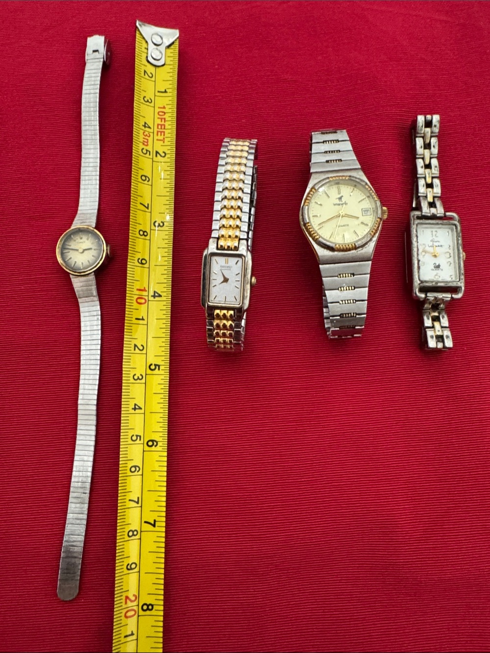 Times, Seiko, Wrangler & Vanderbilt , Lot of 4 Ladies' Vintage Wristwatches OLCC - Picture 1 of 10